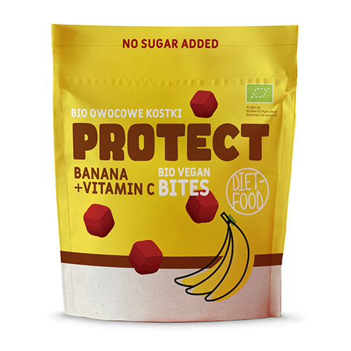 BIO Плодови кубчета Protect - банан и ананас, 120 г